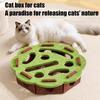 Interactive Cat Toys Felt Puzzle Box with Bell Scratching Post Sisal Indoor Exercise Maze Game for Kitten Entertainment Supplies