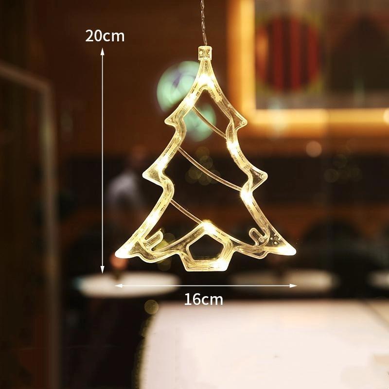 LED Christmas Decorative Lights Santa Claus Snowman Reindeer Christmas Tree Decorations Holiday Party Decorations Star Lights