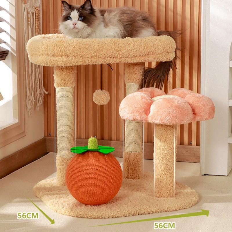 Cat Climbing Frame Jumping Cat Tower Flower Cats Scratcher Scratch-resistant Cats Scratching Board Sofa Protector Pet Furniture