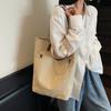 Shoulder bag Women's tide large-capacity canvas bag Simple handbag Student class bag Men's and women's tote bag