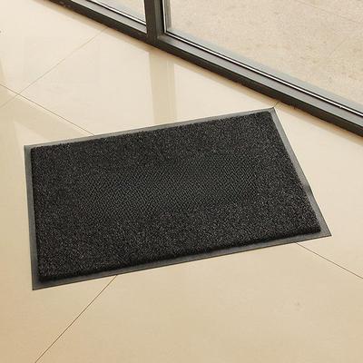 Tapetes de Porta de PVC Preto Luxuosos Antiderrapantes - Tapetes de Chão Absorventes para Entrada