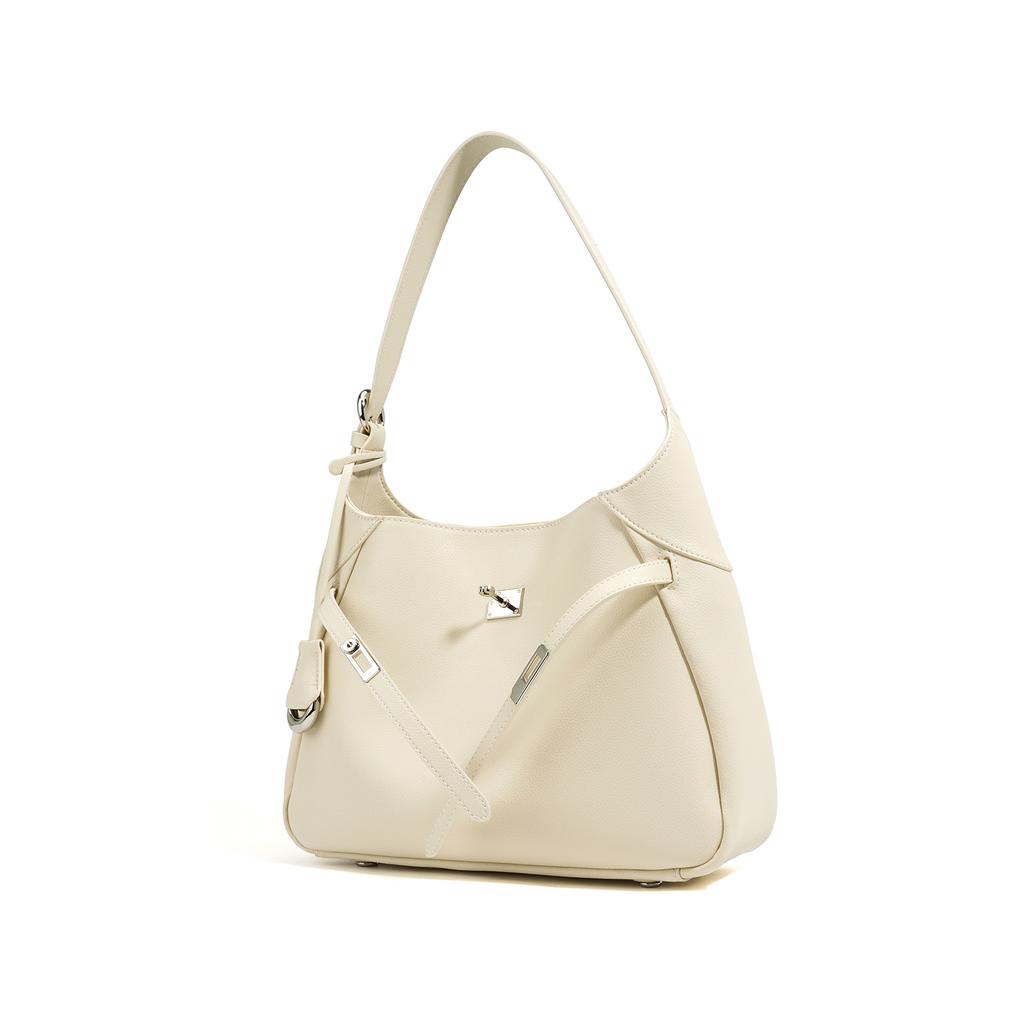 2025 autumn and winter new shoulder crossbody leather women's bag niche design high fashion simple women's bag underarm bag