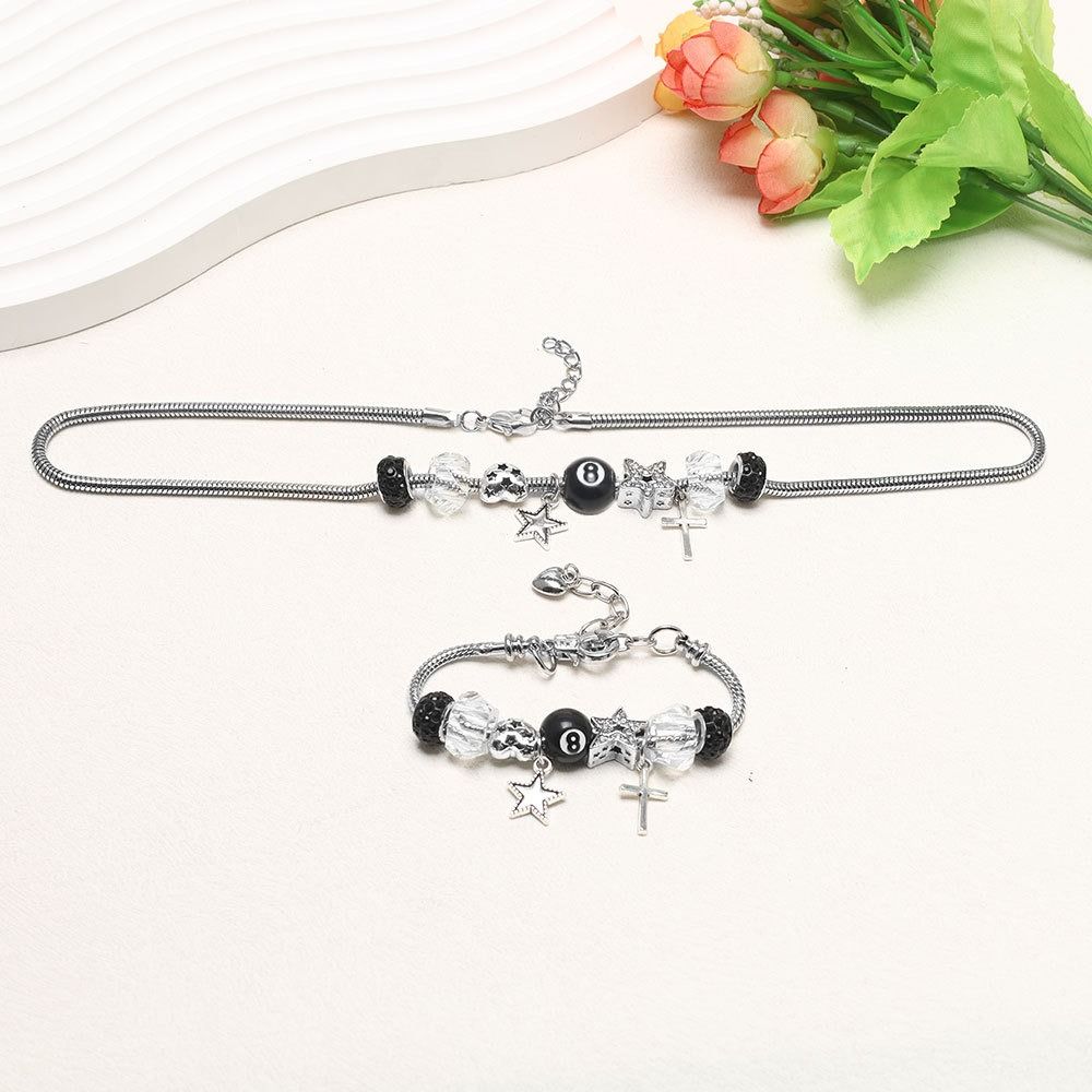Adjustable Necklace No.8 Ball Bracelet Star Charms Charm Bracelet Fashion Accessories