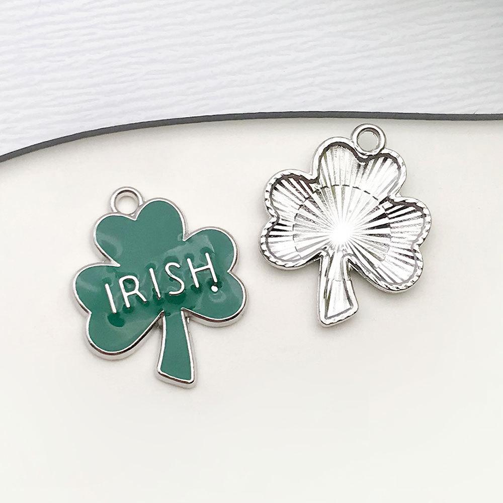 Clover Ireland DIY Jewelry: Lucky Clover Hat, Keychain, Bracelet, Earrings, Pendant, Good Luck Charm.