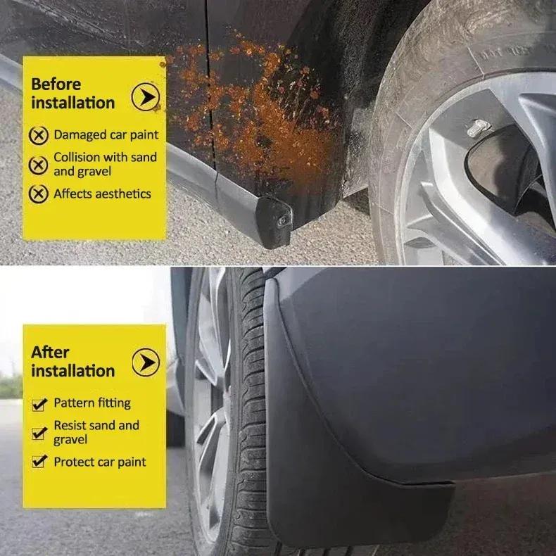 For Buick Envision Accessories 2024 2025 Car Mud Flaps Mudguards Splash Guard Front Rear Fenders Auto Mudflaps Car Accessories