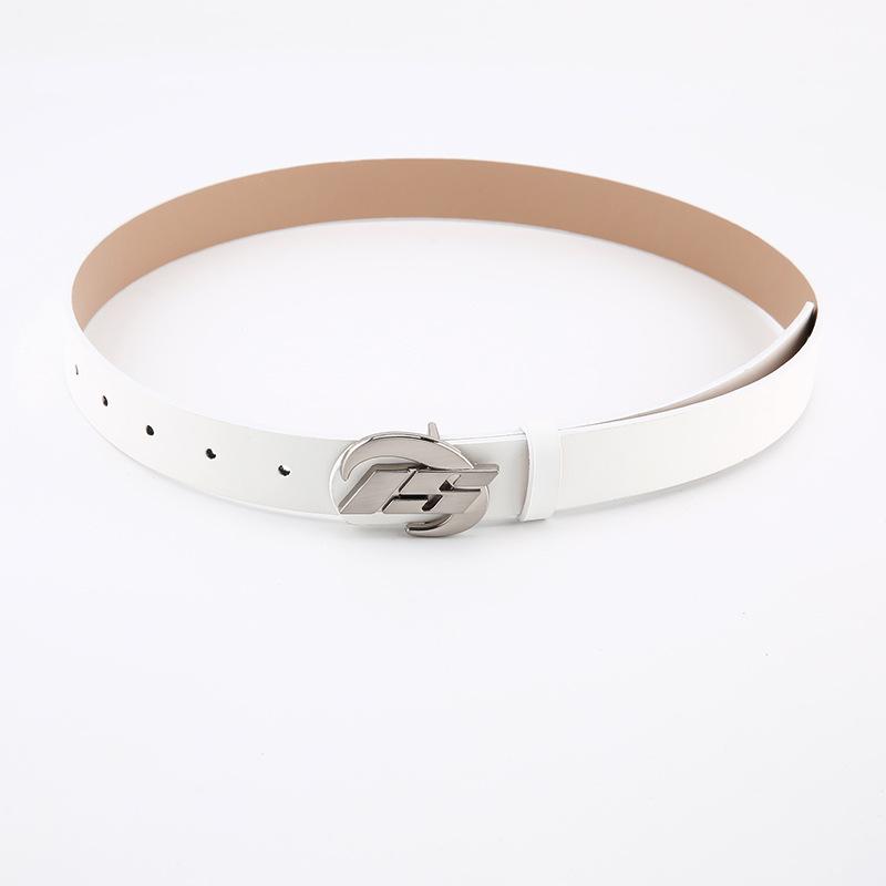 

Womens Belt Slimming Fashion Jeans Belt Decorative Match білий