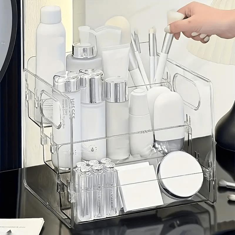 2026 Transparent Acrylic Storage Box,  Design Large-Capacity Organizer, Vanity Perfume and Skincare Product Shelf,  Makeup Brush Storage Organizer,
