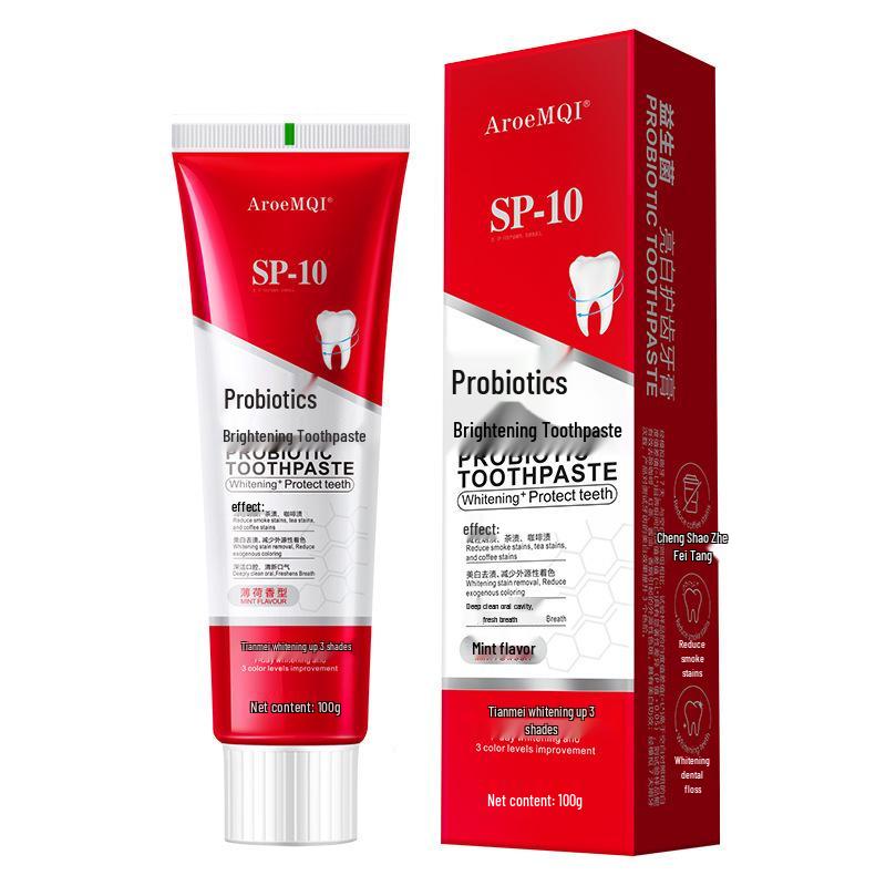 

Douyin Trending Probiotic Whitening Toothpaste: Freshens Breath, Whitens Teeth, SP-10 Formula