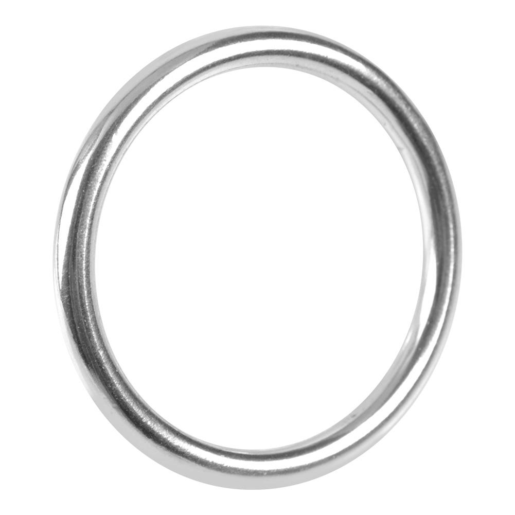 304 Stainless Steel Boat Marine Welded Ring O Round Ring Polished Circle 6*80mm
