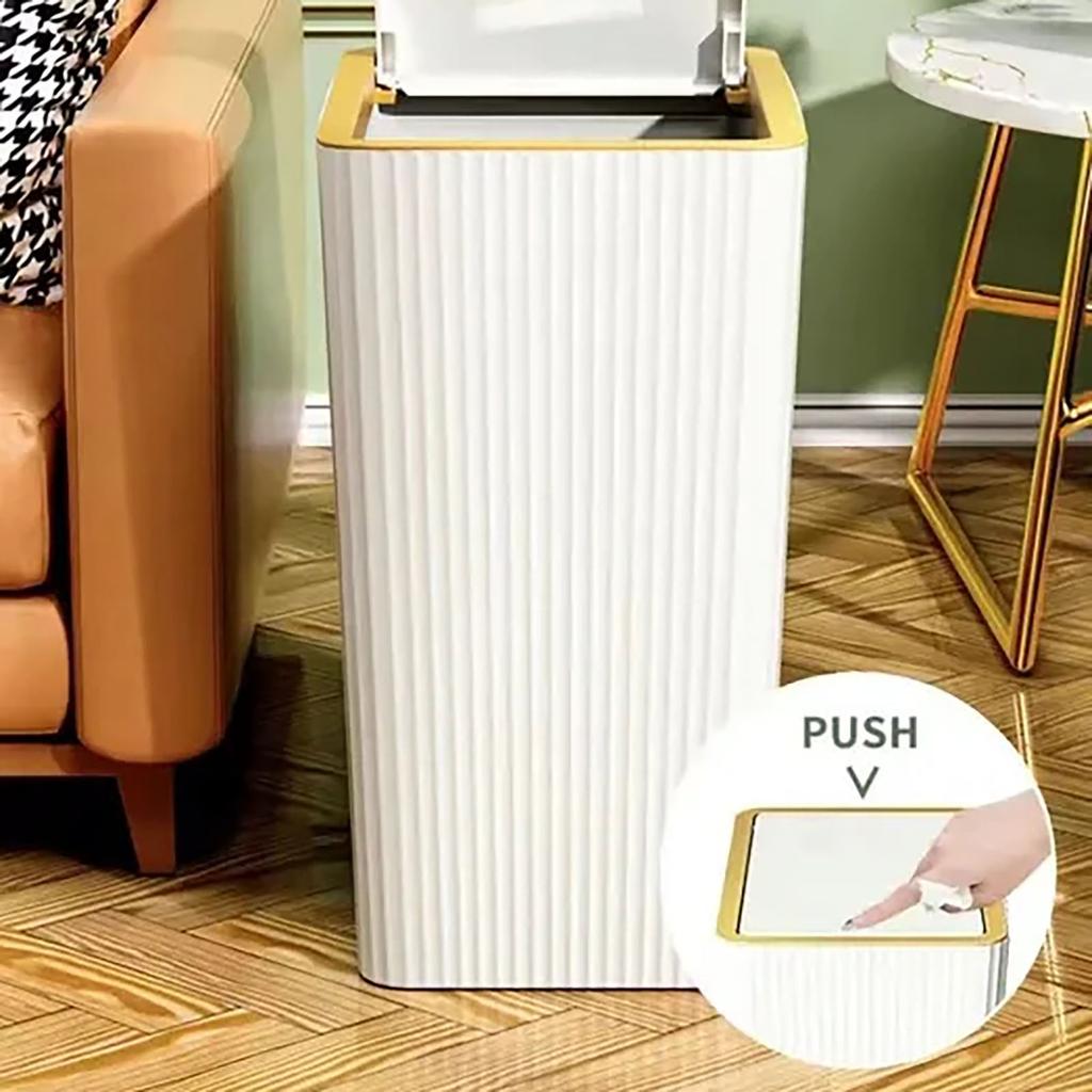 Plastic Trash  With Lid,  Basket, Kitchen With Lid, Trash  With High Appearance,  Household Use