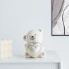 Love Bear Ceramic Figurine Small Cute Cartoon Bears with Heart Statue for Wedding Christmas Kids Room Desk Shelf Home Decor