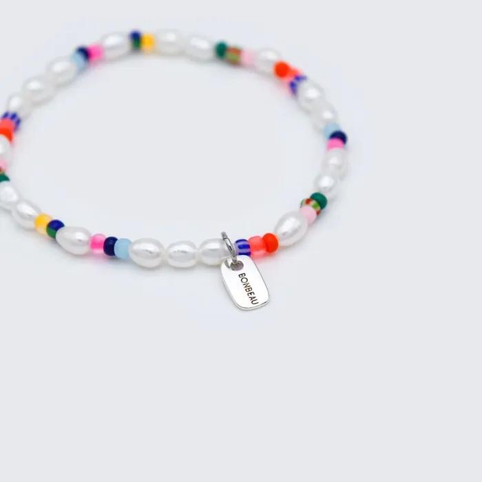 Freshwater pearl color beads Bracelet