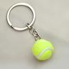 Athletic Style Keychain Ornament Realistic Tennis Ball Pendant Keyring Fashionable Jewelry Realistic Sports Key Holder