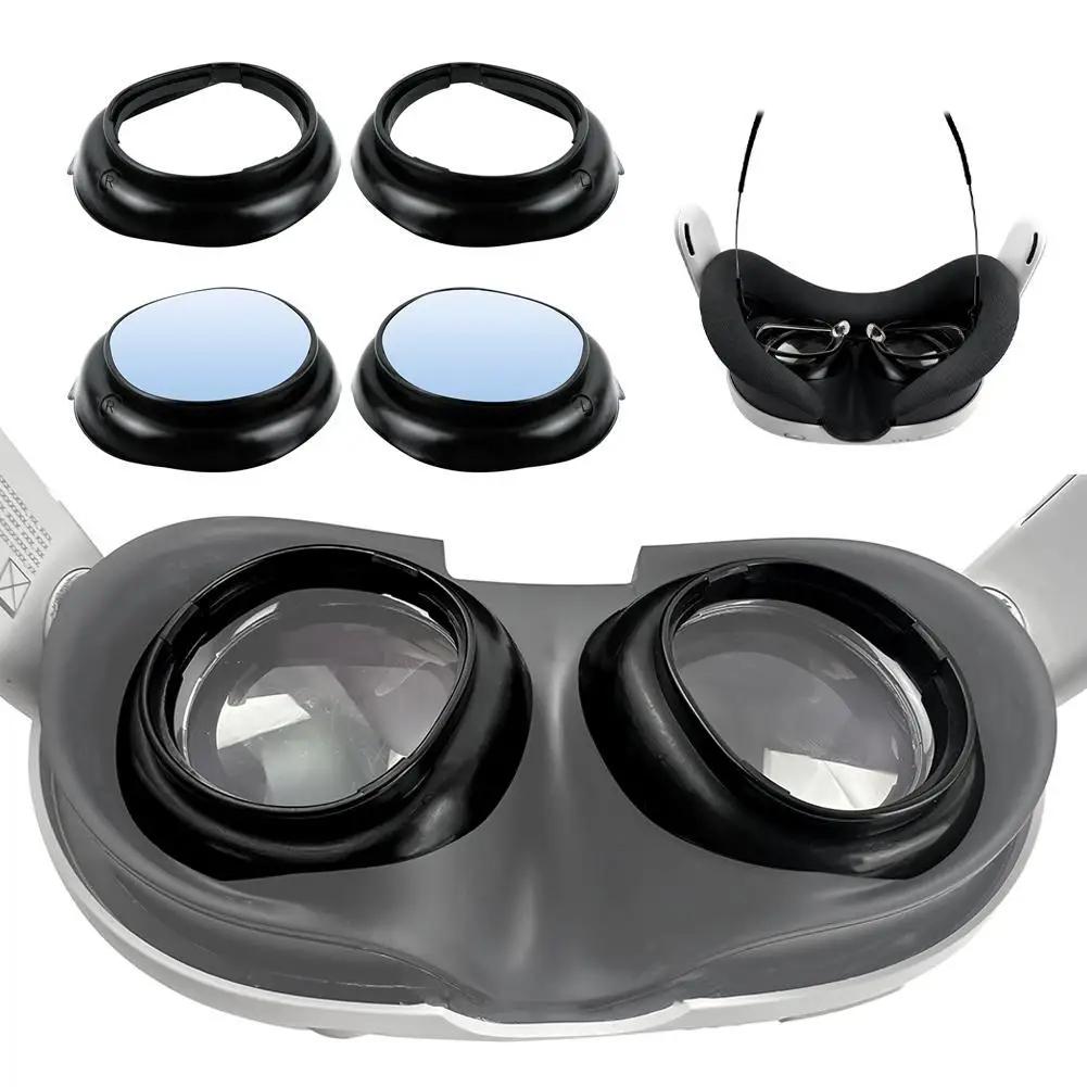 Lens Protective Cover Frame Anti-blue Lens VR Lens Protector Anti-Scratch R&L Glasses Lens Insert for Meta Quest 3 Accessories