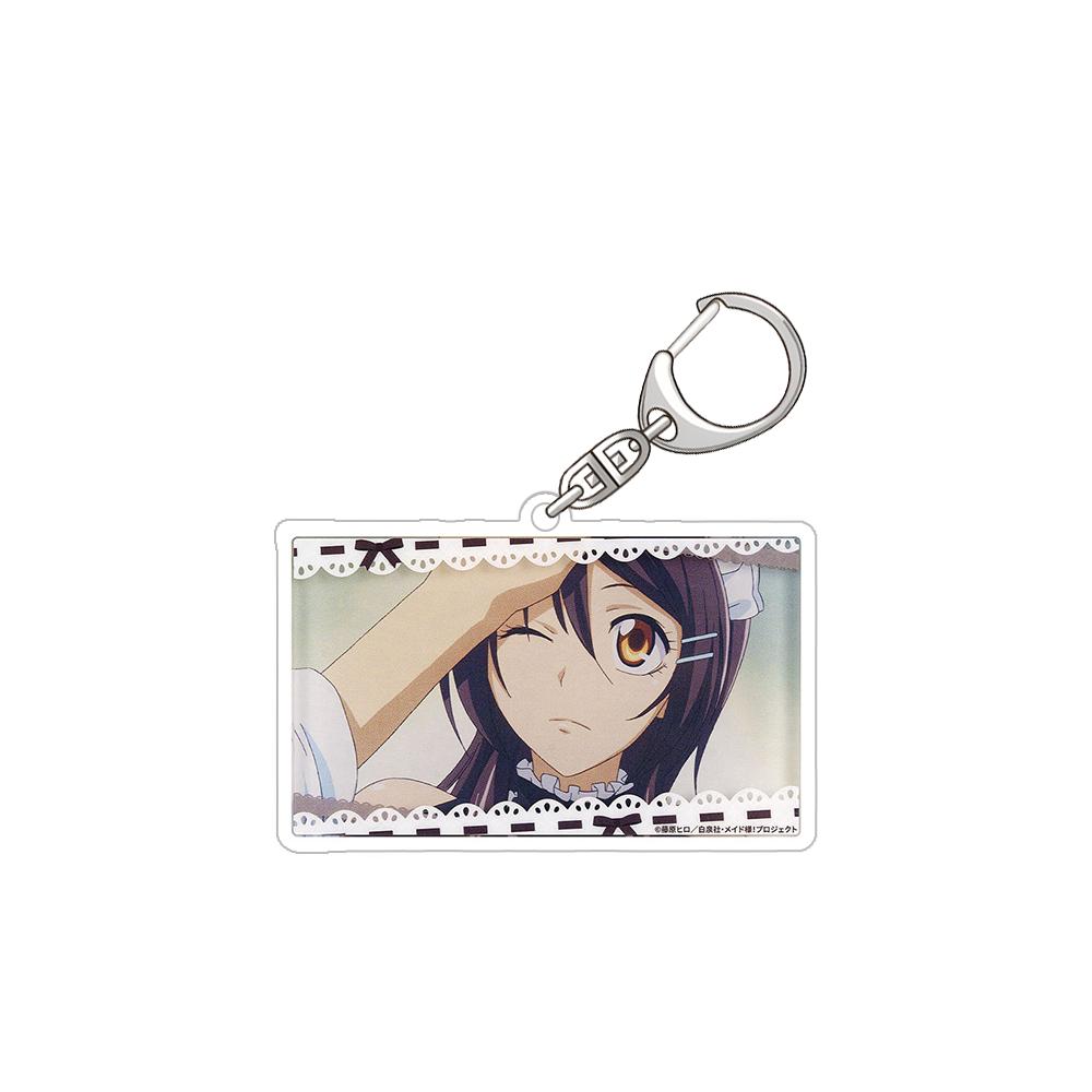 

Maid Sama! Ayuzawa Misaki usui takumi Ayuzawa Misaki& usui takumi Official square Acrylic Keychain Bag pendant anime goods Gifts 6 cm