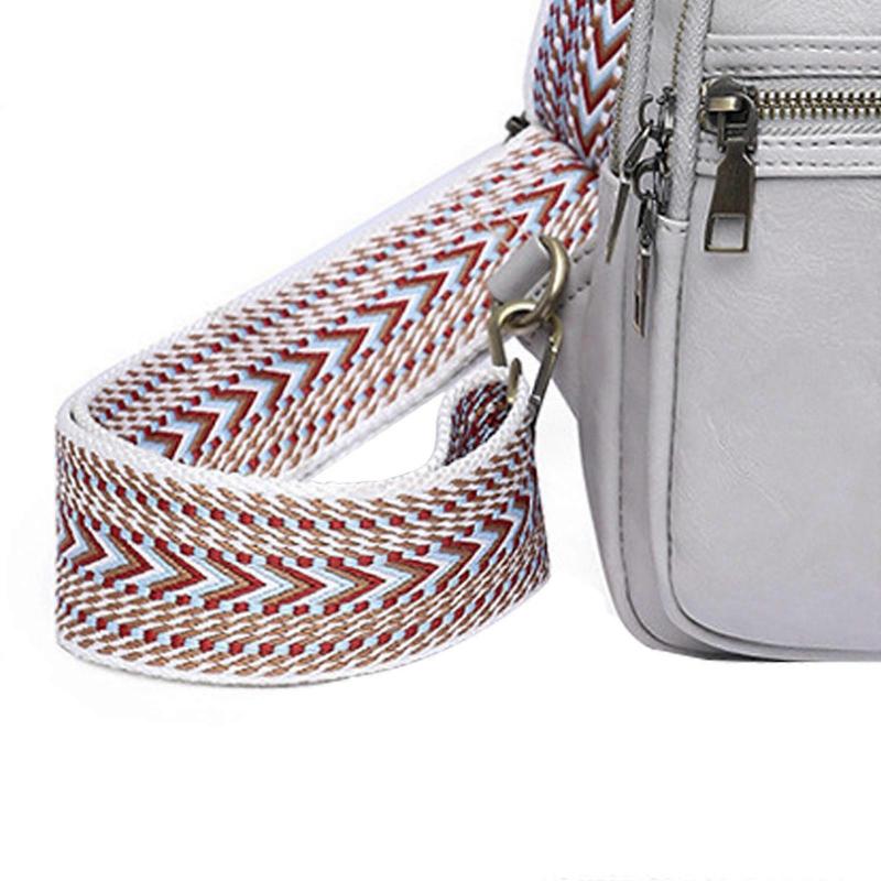 Women  Crossbody Bags PU Leather Sling Bag Fanny Pack Belt Bag for Women for Travel Multilayer and Card Slot
