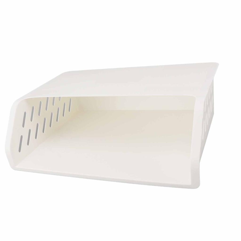 Under Cabinet Shelf Organizer Hollow Bevel Type Adhesive Mount Hanging Storage Box for Home