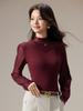 2025 Autumn Women's Slim Lace Modal Long Sleeve Base Layer Tee