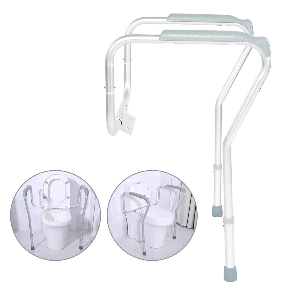 Anti-slip Bathroom Toilet Safety Rail Elderly Disabled Mobility Support Toilet Frame Adjustable