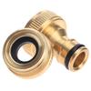 2-in-1 Brass Hose Tap Connector 1/2" & 3/4" BSP Garden Hose Tap Gardening Faucet Adapter for Gardening Hose Washing Machine 1pc