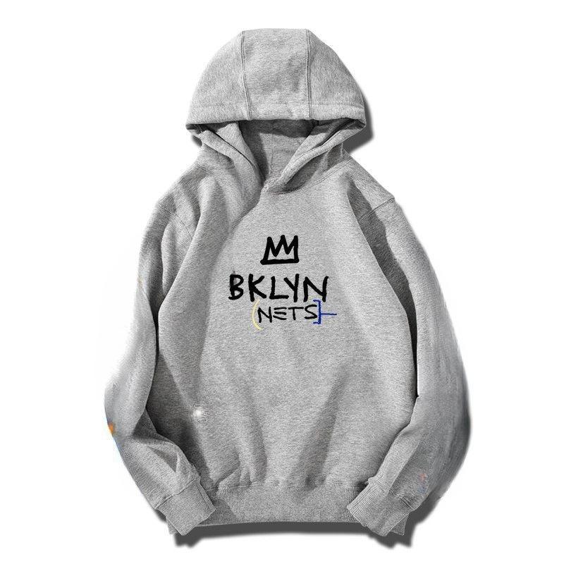 Brooklyn Nets City Edition Tištěná Mikina Mikina Pánská Dámská Módní Značkový Design Pulovr Pánské Fleecové Mikiny