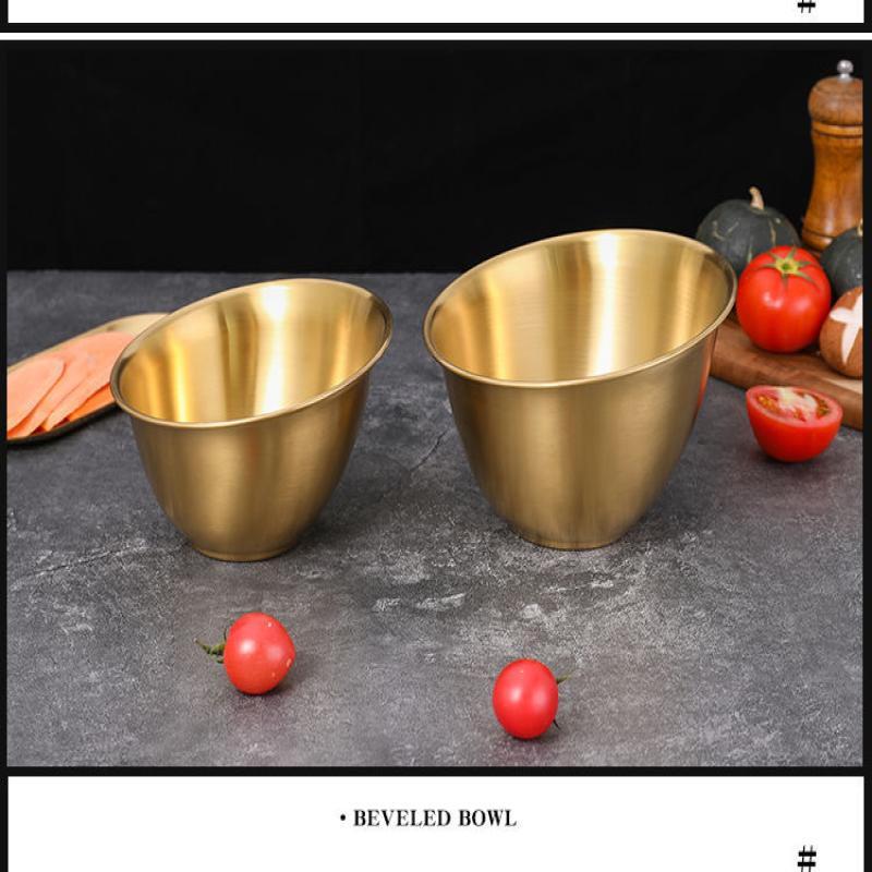 

ZISIZ Stainless Steel Slanted Hot Pot Serving Bowl