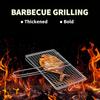 Folding Grill Fish Basket Portable Camping Stainless Steel BBQ Rack With Handle Grilling Basket Barbeque Griller Cooking Tools