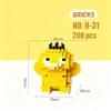 Micro Building Blocks Charmander Pikachu Action Figures Gengar Mini Bricks Model Diy Puzzle Toy For Kids Toys Gift