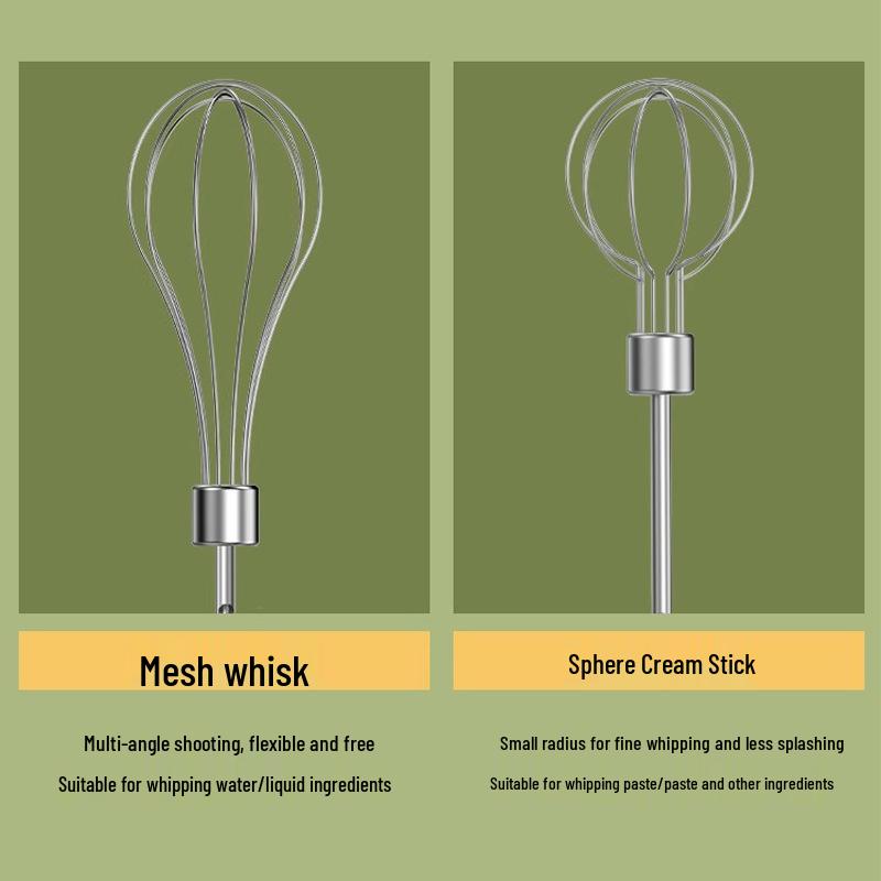 Cordless Automatic Electric Egg Beater & Handheld Whisk for Baking