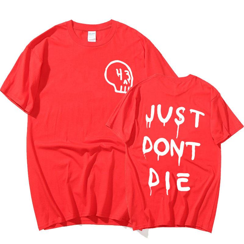 Just Dont Die 43 Ken Block T Shirt Men Harajuku Gothic Letter Print T Shirts Fashion Casual Oversized Tshirt Unisex Streetwear