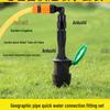 6-Punkt 1-Zoll Schnellwasserablass-Verbinder und Rasenventil für Begrünung und Autowäsche
