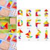 Wooden Puzzle Toy For Kids With Diy Flat Blocks For Educational Play