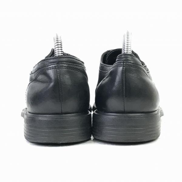 GEOX Genuine Leather Straight Tip Shoes [40 / 24.525.0 / Black] Dress Business(USED)