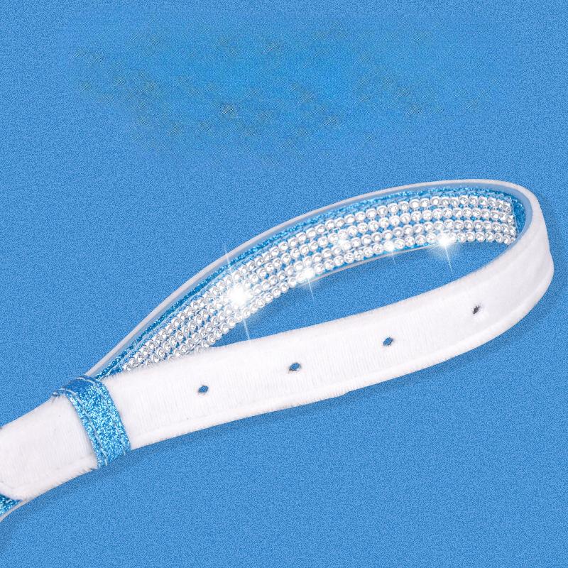 New Pet Collars with Shiny Rhinestones Dog Collars Comfortable Plush Base Dog Collars