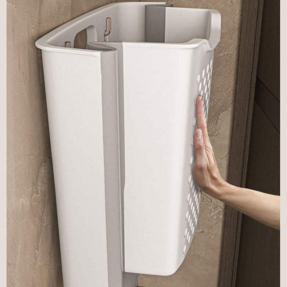 Wall Mounted Laundry Basket Foldable Storage Bag New Storage Basket