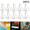 10pcs Clear Acrylic Coin Display Stand Holders Small Easel Rack  Card Commemorative Coin Capsule Holder Support Display Stand