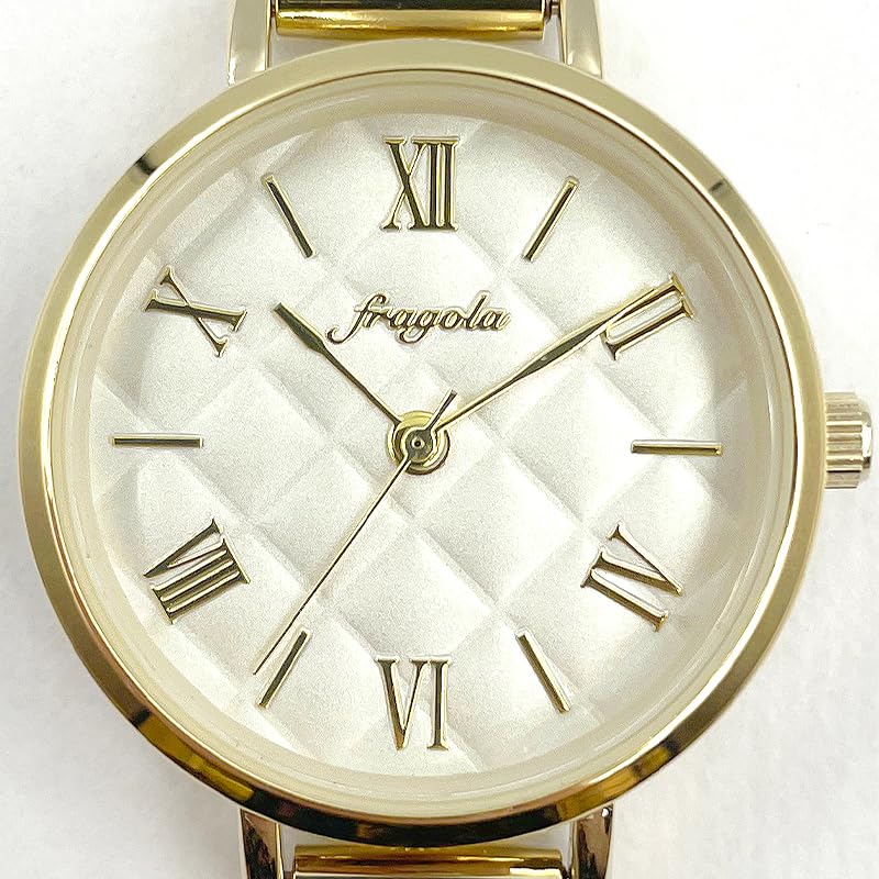 Fragola Quilted Dial Watch GD Gold [Follow] N04723A-1 Women's