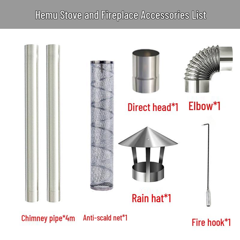 Extra Thick Stainless Steel Chimney Pipe for Wood Stove