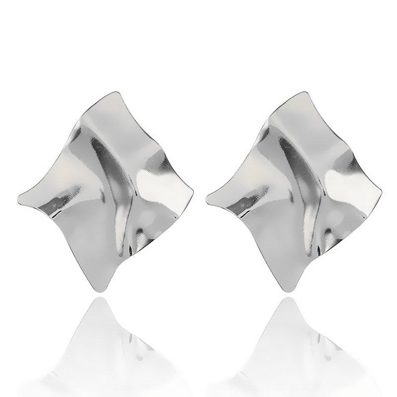 Women Earrings Irregular Stud Earrings Statement Metal Modern Earings Fashion Jewelry Party Punk Ear Stud Girl Gift
