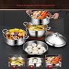 304 Stainless Steel 3-Layer Steamer Pot