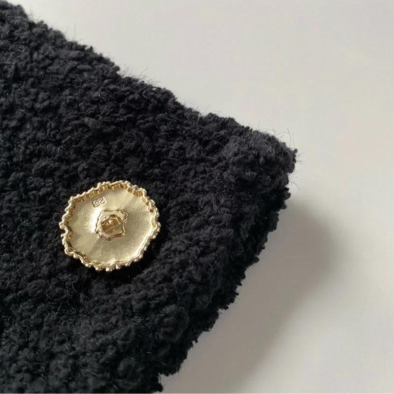5pcs Fashionable Metal Shank Buttons 18/25mm Flower-shaped Shank Button Overcoat Sewing Accessories
