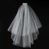 White Tulle Bow Veil Hairpin Pearls Wedding Bachelorette Hen Party Elegant Bridal Veil Hair Clip Gifts Women Hair Accessories