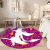Witch Round Office Rug Perfect for Dining Room Study Room Kitchen Game Room Antislip Round Carpet Anime Office Decor Perfect Gift for Women Men