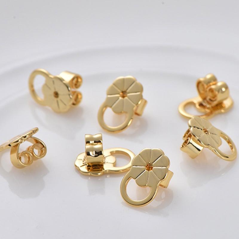 10 Stück Bequeme Ohrstecker-Stöpsel für Damen Mädchen Ohrrücken Ersatz Schwere Ohrring-Stütz-Accessoires