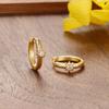 1Pair Stainless Steel Huggie Star Hoop Earrings for Women Girl Crystal Zirconia Round Circle Earrings Cartilage Piercing Jewelry