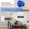 European Standard Round Glass Panel Triple Wall Socket 250V 16A