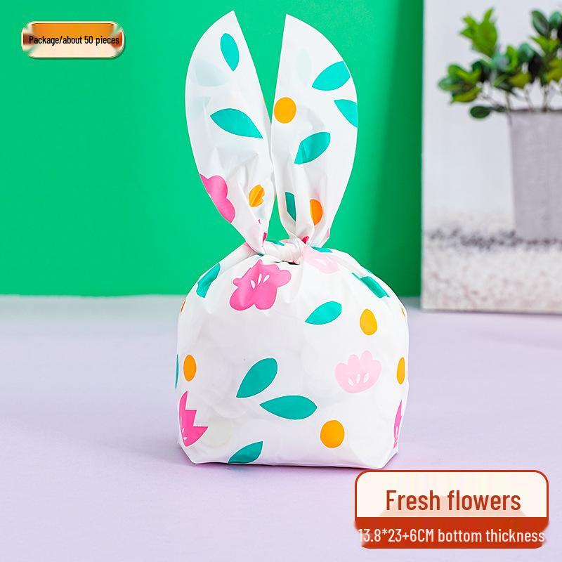 Children's Day Gift Bag: Snowflake Crisps, Snacks, Biscuits, Candy Rabbit Ear Packaging