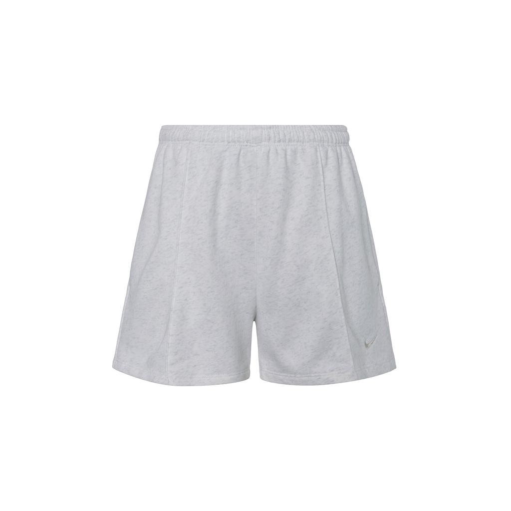 Nike Sportswear Chill Terry Solid Breathable Sports Knit Mid Waist Three Quarter Shorts Women Shorts White HF6941-051