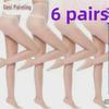 6-Pack Core-Spun Women's Anti-Snagging Leg-Beautifying Stockings with Individual Packaging