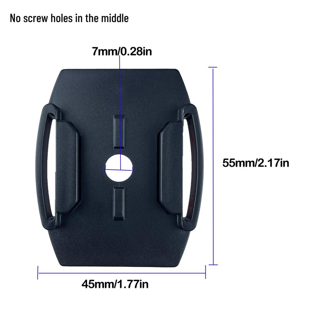 Adhesive Mount for Action Camera: Flat Base for Helmet, Bicycle, Skateboard, Car